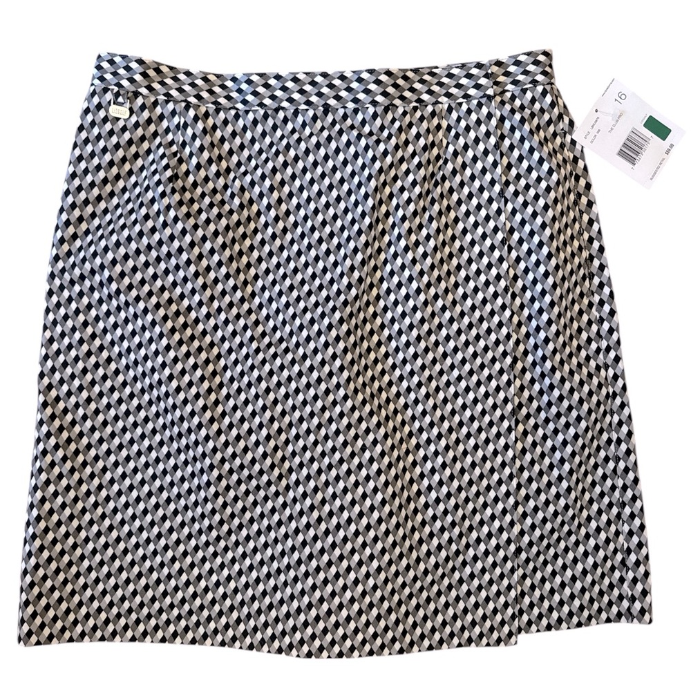 Liz Golf NWT Long Skort Diamond Pattern 16
